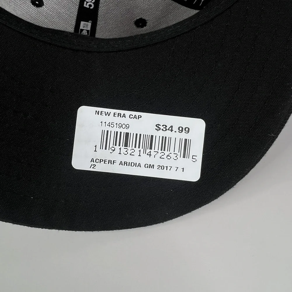 Arizona‎ Diamondbacks Hat Cap Fitted Mens 7 1/2 Black Red MLB Baseball New Era
